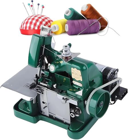 Overlock Sewing Machine, Industrial Serger - 3000 Stitches per Minute, Heavy Duty Metal Frame for Fabric in Saudi Arabia