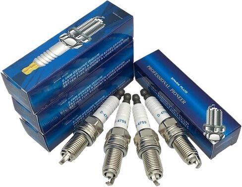 4-6 قطع DILKAR7C9H 91215 ليزر متوافق مع قابس إشعال إيريديوم 22401-1KC1C مناسب متوافق مع نيسان جوك تيدا مورانو مناسب لرينو كليو 22401-1KC7C (قطعتان خلفيتان) in Kuwait