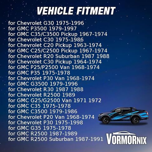 Front Upper Suspension Control Arm Shaft Kit for Chevrolet C20 Suburban C30 Pickup 1963 1964 1965 1966 1967 1968 1969 1970 1971 1972 1973 1974-1986 Replacement 3846351 2x in Saudi Arabia