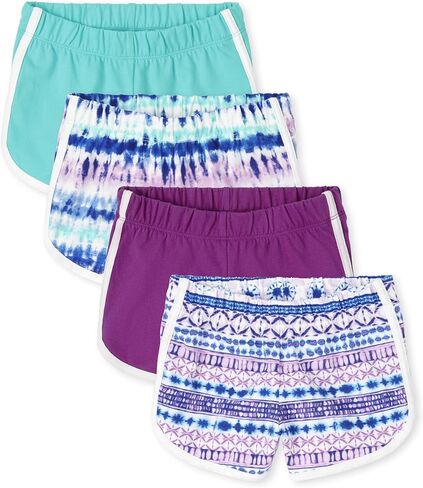 The Children's Place Baby Girls' Dolphin Shorts, Neon Multi Color 5-Pack, X-Large in Kuwait