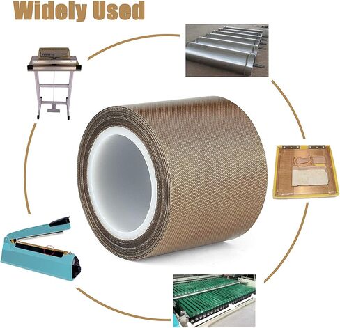 Teflon Tape, 3/4 in 30 ft Fabric PTFE Tape for Hand or Vacuum Impulse Sealer Machine , PTFE Coated Adhesive Tape for FoodSaver Seal A Meal Weston etc. in Kuwait