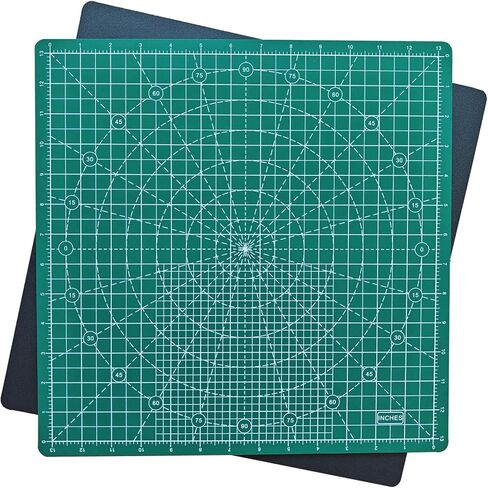 Rotating Cutting Mat 13"x13" Grid, Self Healing Cutting Mat for Quilting,Sewing,Fabric,Sewing Supplies Mat with 360 Degree Rotating Anti-slip Base in Saudi Arabia