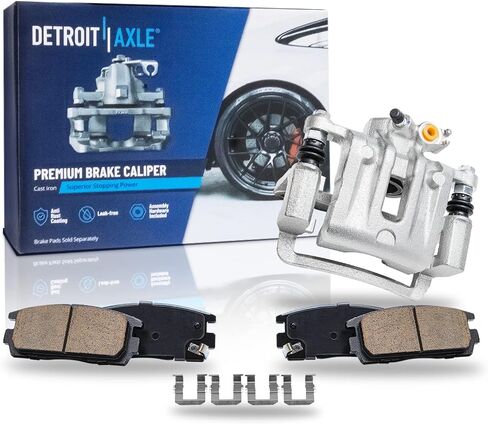 Detroit Axle - Rear Brake Kit for Chevy Captiva Sport Equinox GMC Terrain Pontiac Torrent Saturn Vue, Disc Brake Caliper Ceramic Brake Pads Replacement in Saudi Arabia