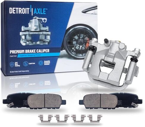 Detroit Axle - Rear Brake Kit for 2002-2018 Nissan Altima 2004-2008 2019 Maxima Disc Brake Caliper w/Bracket Ceramic Brakes Pads w/Hardware Replacement in Saudi Arabia