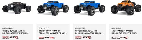 BIG ROCK 4X4 3S BLX - الإطارات والعجلات (إطارات راجناروك إطارات DBOOTS لـ ARRMA ARA4312V3 in Kuwait