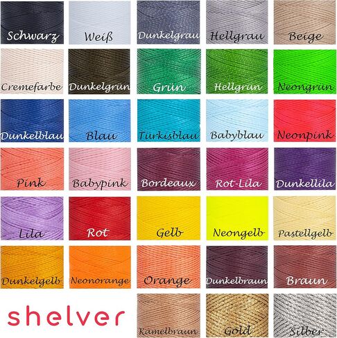 Waxed Thread, Strong Thread for Leather, Upholstery, Shoe, Bag, incl. Needle (Colour: Black) in Saudi Arabia