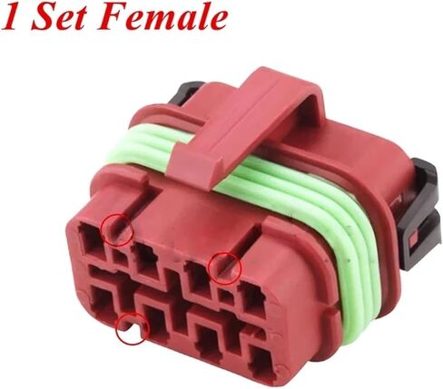 automotive wire connectors 1/5/10 Pcs 8 Pin 32006-F22 1518206 Automotive Wire Cable Socket Connector Car maintenance(Female with Pin,1pcs) in Kuwait