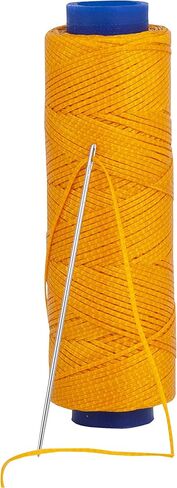 Waxed Thread, Strong Thread for Leather, Upholstery, Shoe, Bag, incl. Needle (Colour: Black) in Saudi Arabia