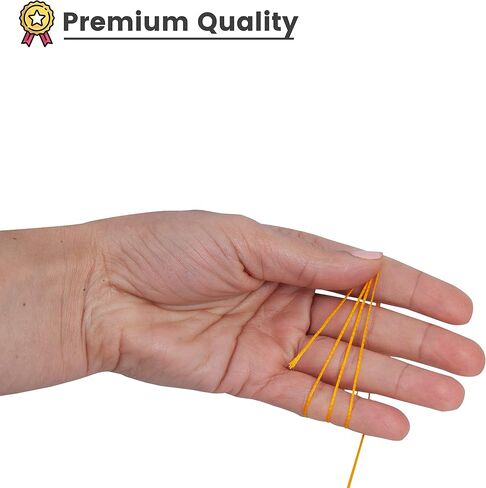 Waxed Thread, Strong Thread for Leather, Upholstery, Shoe, Bag, incl. Needle (Colour: Black) in Saudi Arabia