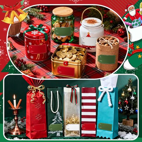 480 PCS 3 Colors Gift Tag Stickers, 1.18" x 2.36" to and from Gifts Labels Adhesive Sticker for Christmas Holiday Valentine's Day Weddings Present Gift Wrapping in Kuwait