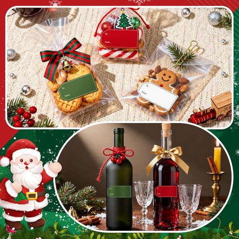 480 PCS 3 Colors Gift Tag Stickers, 1.18" x 2.36" to and from Gifts Labels Adhesive Sticker for Christmas Holiday Valentine's Day Weddings Present Gift Wrapping in Kuwait