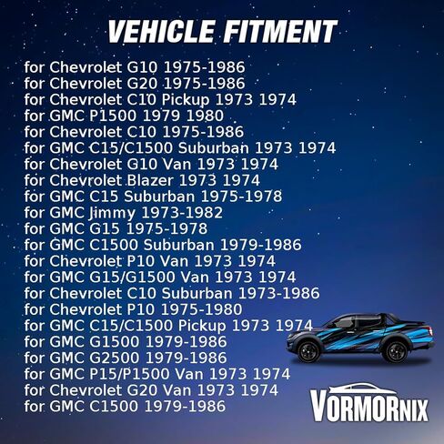 طقم عمود ذراع التحكم في التعليق الأمامي لسيارة شيفروليه بليزر، G10، C10 سوبربان، بيك اب 1973 1974 1975 1976 1977 1978 1979 1980 1981 1982 1983 1984 1985-1986 استبدال 6258494 2 x in Saudi Arabia