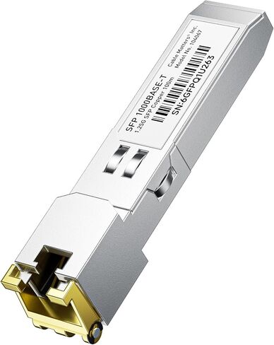 Cable Matters 1000BASE-T Gigabit SFP to RJ45 Copper Ethernet Modular Transceiver for Cisco, Ubiquiti, TP-Link, Huawei, Netgear, and Supermicro Equipment in Saudi Arabia