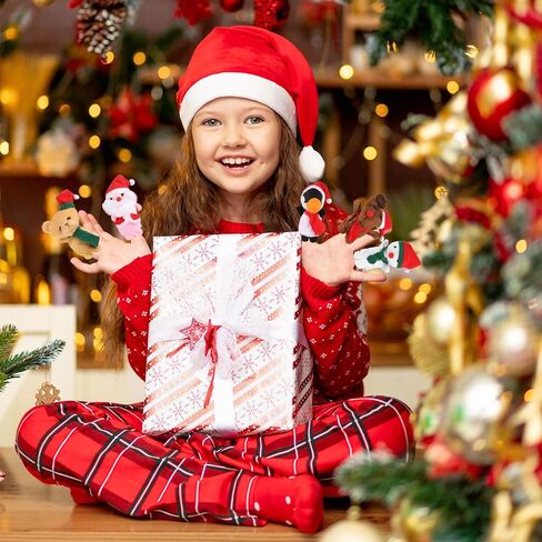 CCINEE Christmas Finger Puppets for Kids, 5pcs Soft Plush Xmas Characters Finger Toys for Toddlers Story Time Playtime Shows Christmas Party Favors Gift Rewards in Kuwait