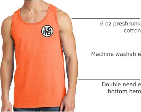 ALLNTRENDS Men's Tank Top Goku's Training Symbol Cool Gym Workout Top in Saudi Arabia