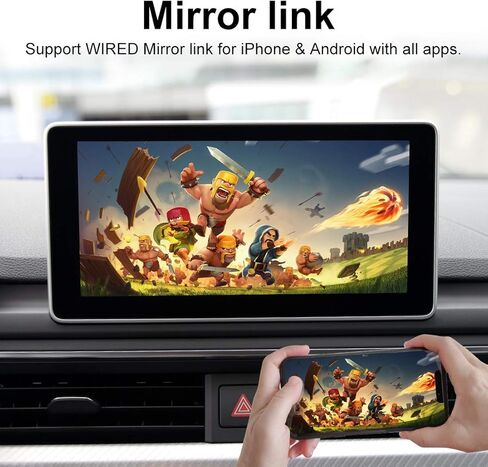 مجموعة التحديثية التلقائية Carplay Android Auto لـ Audi A3 MMI 3G A4 A5 Q2 Q7 B9 (2012-2018MY) وحدة تحديث Carplay، تحديث شاشة المصنع، دعم النسخ المتطابق، الكاميرا، تشغيل USB، التحكم الأصلي in Kuwait