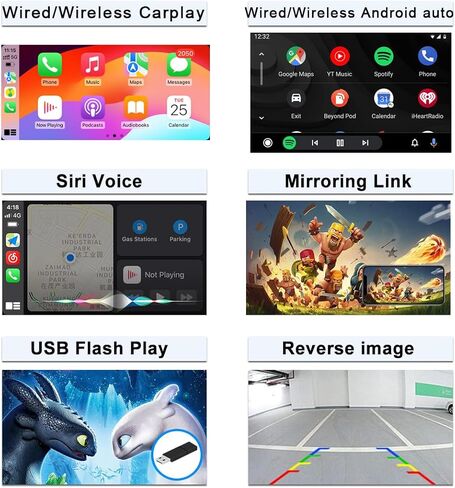 مجموعة التحديثية التلقائية Carplay Android Auto لـ Audi A3 MMI 3G A4 A5 Q2 Q7 B9 (2012-2018MY) وحدة تحديث Carplay، تحديث شاشة المصنع، دعم النسخ المتطابق، الكاميرا، تشغيل USB، التحكم الأصلي in Kuwait