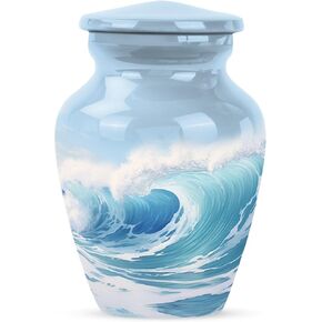 Aurora Borealis Urn for Ashes for Women for Men - Cremation Small Urns for Human Ashes Keepsake Male - 3 Inch Mini Human Urn for Adult Female - Burial Urns for Mom & Dad in Saudi Arabia