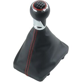 Car Gear Lever Decoration Gear Shift Knob Lever Shiter Gaiter Boot Cover Case Fit for Audi A3 S3 8P S-line 2003-2012 Cars Styling Accessories Lever Stick Pen(Chrome 12345R) in Kuwait