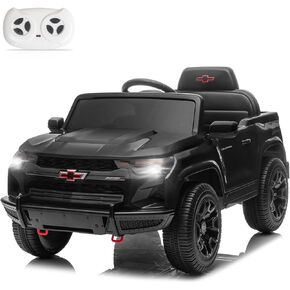 Winado Licensed Chevrolet Colorado Electric Car for Kids, 12V Ride on Toys for Toddlers with Remote Control, Battery Powered Electric Car Ride On Vehicle w/Bluetooth, Soft Start, LED Lights - Pink in Kuwait