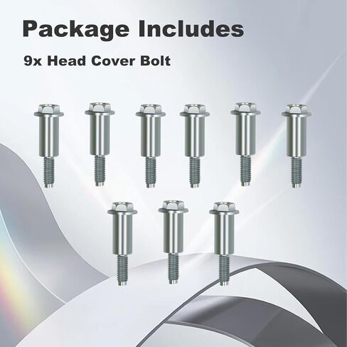 9PCS Head Cover Bolts Compatible with Honda Accord 2013-2017 CR-V 2015-2019 Acura TLX 2015-2020 ILX 2016-2021 Replace# 90015-5A2-A00 in Saudi Arabia