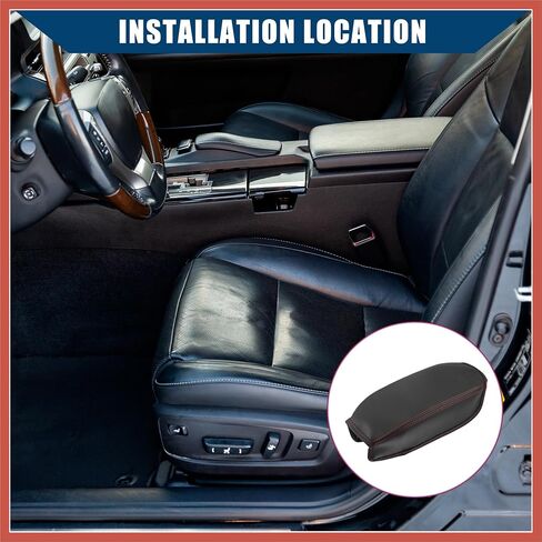 ACROPIX Center Console Armrest Cover for Jeep Renegade BU 2015-2023 / Car Interior Accessories/Durable Faux Leather / 1 Pcs Black Car Parts in Saudi Arabia