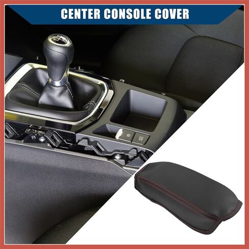 ACROPIX Center Console Armrest Cover for Jeep Renegade BU 2015-2023 / Car Interior Accessories/Durable Faux Leather / 1 Pcs Black Car Parts in Saudi Arabia