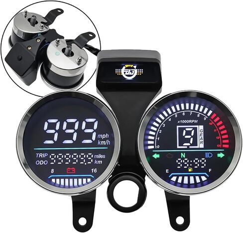 Motorcycle Digital Speedometer Motorcycle Dash for Suzuki GN 125 Assembly Tachometer Odometer Gauge Waterproof Panel Digital Gauge in Saudi Arabia