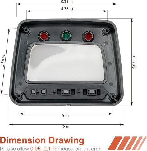 الغطاء العلوي لعداد السرعة 37201-HN0-A01 لسيارة Honda TRX350FM 2000-2006 / TRX500FA 2001-2004 - غطاء بلاستيكي متين مع عدسة شفافة - استبدال لوحة العدادات المقاومة للماء والغبار in Saudi Arabia