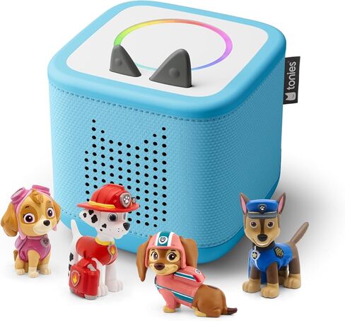 مجموعة Toniebox 2 مشغل الصوت PAW Patrol للأطفال بعمر 3 سنوات فما فوق مع Chase وMarshall وSkye وLiberty - أزرق سماوي in Saudi Arabia