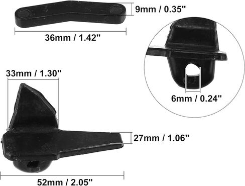 X AUTOHAUX 6 Set Tire Changer Insert Tire Demount Head Tire Machine Guard Wheel Side Protector for Mount Demount Duck Head Tyre Repair Black 2.05"x1.06"x1.30" in Saudi Arabia