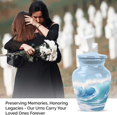 Aurora Borealis Urn for Ashes for Women for Men - Cremation Small Urns for Human Ashes Keepsake Male - 3 Inch Mini Human Urn for Adult Female - Burial Urns for Mom & Dad in Saudi Arabia