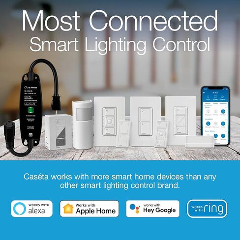 Lutron Caseta Smart Hub Repeater, Expands The Range of Caseta Up to 60 Feet | For Caseta systems, Hub Repeater has ultra reliable connection, PD-REP-WH, White in Kuwait