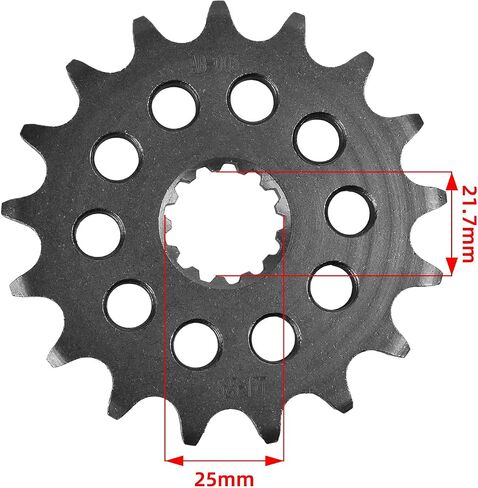 425 17T 25mm Forged Front Sprocket for Suzuki DL1000 GSX-R1000 GSX-R750 GSX-S750 GSR750 GSX-S1000 GSX-S950 DL1050 in Saudi Arabia