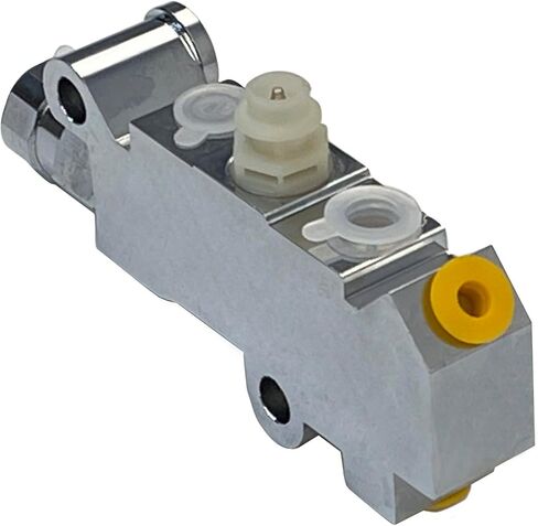 PartsFlow PV4C كروم الألومنيوم قرص طبل صمام التناسب أسطوانة رئيسية معززة لشفروليه C10 بيك اب/الضواحي لشاحنات جي إم سي جنرال موتورز in Kuwait