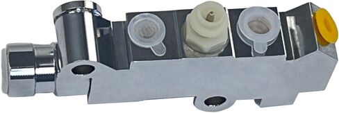 PartsFlow PV4C كروم الألومنيوم قرص طبل صمام التناسب أسطوانة رئيسية معززة لشفروليه C10 بيك اب/الضواحي لشاحنات جي إم سي جنرال موتورز in Kuwait