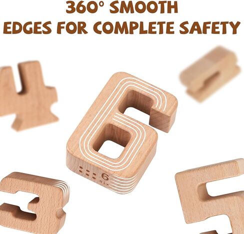 مكعبات بناء أرقام خشبية كبيرة، مكعبات الأرقام والعد، مكعبات التوازن والتراص، 32 قطعة من مكعبات الرياضيات، ألعاب تعليمية للأطفال الصغار، ألعاب الرياضيات لمرحلة ما قبل المدرسة، ألعاب التعرف على الأرقام in Kuwait