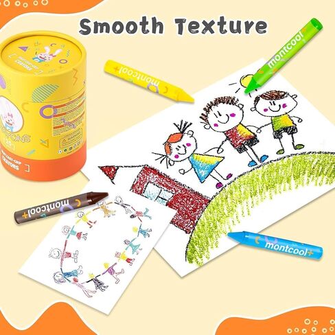 2 Pack Jumbo Crayons (40 Pieces, 20 Colors), Washable Non Toxic Easy to Hold Large Crayons, Christmas Stocking Stuffers for Toddlers and Kids in Saudi Arabia