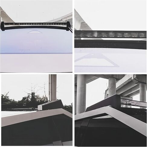 Roof LED Light Bar Compatible with 2024 2025 Tesla Cybertruck, 26×12W LEDs (312W Total), 5700–6500K, Waterproof Aluminum Housing, Plug-and-Play, Rooftop Off-Road Driving Lamp in Saudi Arabia
