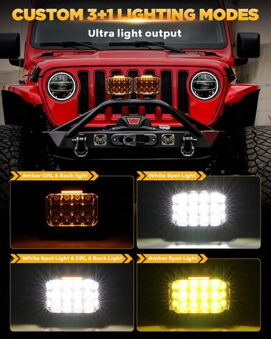 بودات Auxbeam V-MAX Series 7 بوصة دائرية جانبية + بودات جانبية مكعبة 7*5 بوصة in Kuwait