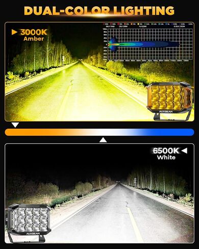 بودات Auxbeam V-MAX Series 7 بوصة دائرية جانبية + بودات جانبية مكعبة 7*5 بوصة in Kuwait