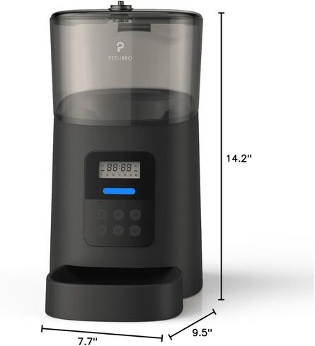 وحدة تغذية القطط التلقائية PETLIBRO RFID، وحدة تغذية تلقائية للحيوانات الأليفة بتقنية Wi-Fi 5G، تحكم في تطبيق تغذية القطط التلقائي واحد سعة 3 لتر مع مستشعر علامة الياقة، موزع طعام القطط التلقائي المنشط بالعلامة، 1-10 برامج للتحكم في الوجبات in Kuwait