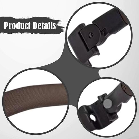 Armrest Handle Easy to Install Universal Protection Multipurpose Detachable Rod Sturdy Replacement Crossbar, Brown in Saudi Arabia