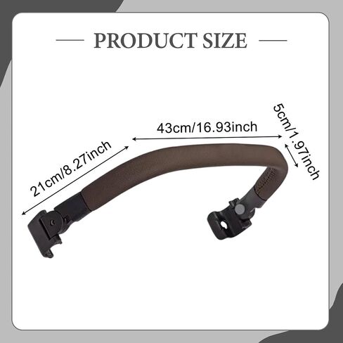 Armrest Handle Easy to Install Universal Protection Multipurpose Detachable Rod Sturdy Replacement Crossbar, Brown in Saudi Arabia