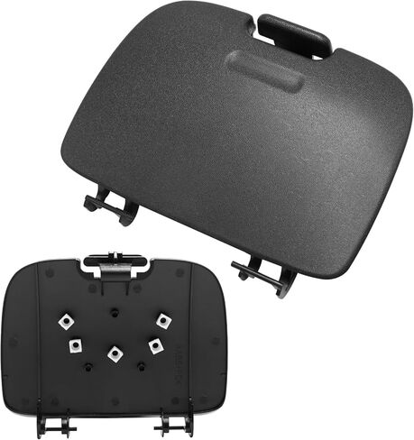 متوافق مع وحدة التحكم العلوية Ford Super Duty F250 F350 F450 F550 صندوق حامل النظارات الشمسية 2002 2003 2004، استبدال لـ 2C3Z27811586BAA لتخزين النظارات الشمسية على السقف، F250 غطاء الصندوق العلوي - رمادي فاتح in Kuwait