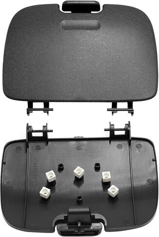 متوافق مع وحدة التحكم العلوية Ford Super Duty F250 F350 F450 F550 صندوق حامل النظارات الشمسية 2002 2003 2004، استبدال لـ 2C3Z27811586BAA لتخزين النظارات الشمسية على السقف، F250 غطاء الصندوق العلوي - رمادي فاتح in Kuwait