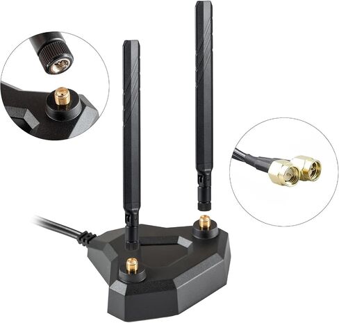 4G LTE 9dBi SMA Male Cellular Universal Wide Band Omni Directional Antenna Compatible with 4G LTE Wireless Router Mobile Hotspot Wireless Home Phone HCO Spartan Trail Camera（2-Pack）, Eifagur in Kuwait