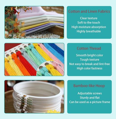 مجموعة تطريز IUHUI للمبتدئين البالغين - أنماط عيد الميلاد المتوقعة، مجموعة تطريز يدوية الصنع مع طوق (زينة كرة عيد الميلاد) in Kuwait