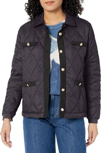 NIC+ZOE Women's Knit Trim Puffer Jacket in Saudi Arabia