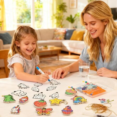 SJHSJH Aqua Puffs 3D Art Kit for Kids – Mess-Free Paint by Number Crafts with Princesses & Unicorns, DIY Color & Inflate Activity Set, Creative Travel Toy & Gift for Girls & Boys Ages 4-10 in Saudi Arabia